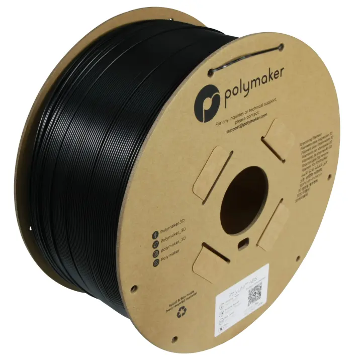 1.75mm ABS 3D Printer Filament — 3kg Black, Heat & Impact Resistant