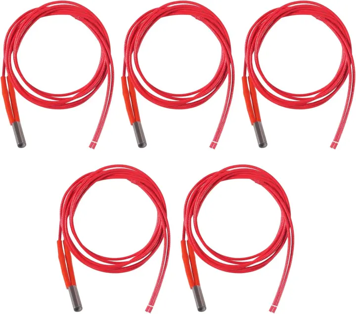 12V 40W Cartridge Heater — 5-Pack for 3D Printer Hotends