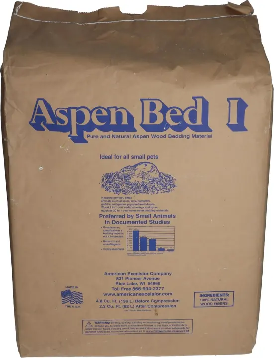 14.5 kg Aspen Bedding Bale — Reptile & Small-Animal Substrate