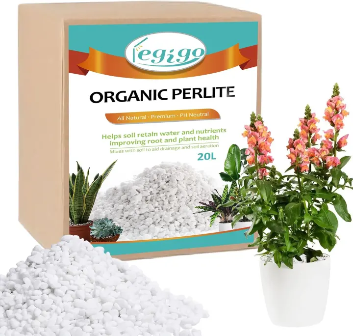 20-Quart Coarse Horticultural Perlite for Soil Aeration & Drainage