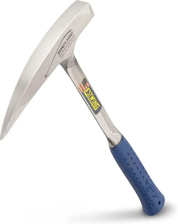 22oz Forged Rock Pick with Pointed Tip and Shock-Reduction Grip