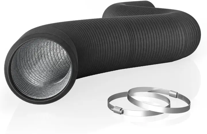 4-Inch Flexible Aluminum Ducting — 25 ft Heavy-Duty Tube