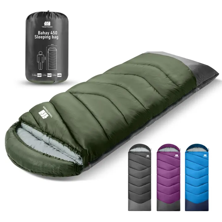 4-Season Camping Sleeping Bag for Adults & Kids — 86.6 x 31.5 in