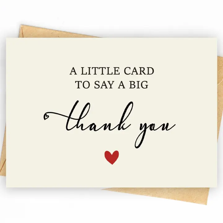 52-Pack 210GSM Thank-You Cards with Envelopes & Stickers
