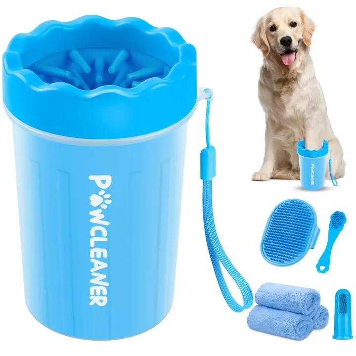 7-in-1 Pet Paw Cleaner Kit with Portable Washer, Brushes & Towels