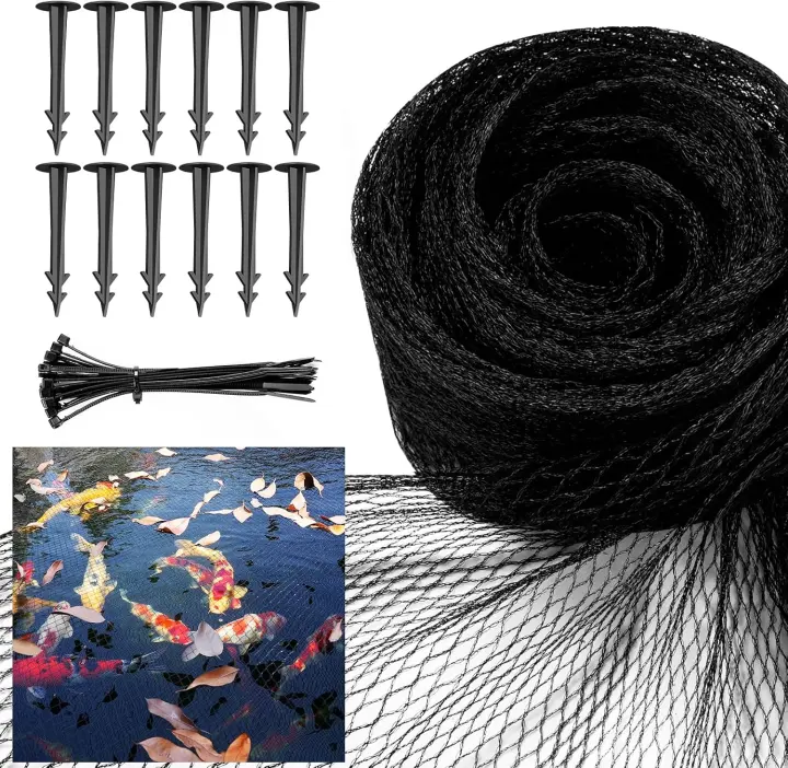 7 x 10 ft Heavy-Duty Pond Netting Cover — Koi Pond Protector