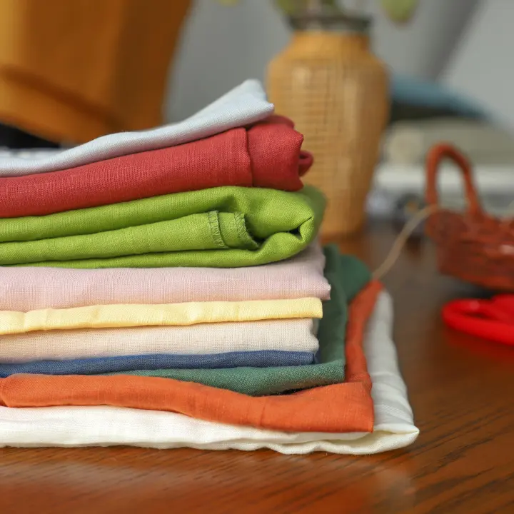 78" Wide 100% Linen Fabric by the Yard — Natural Breathable Cloth