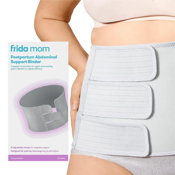 9" Postpartum Belly Binder — Adjustable 3‑Strap Abdominal Support Wrap
