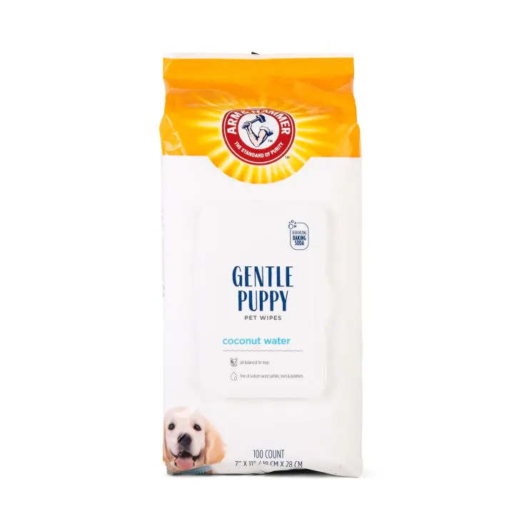 Arm & Hammer Puppy Grooming Wipes — Coconut Water, 100 Count Pouch