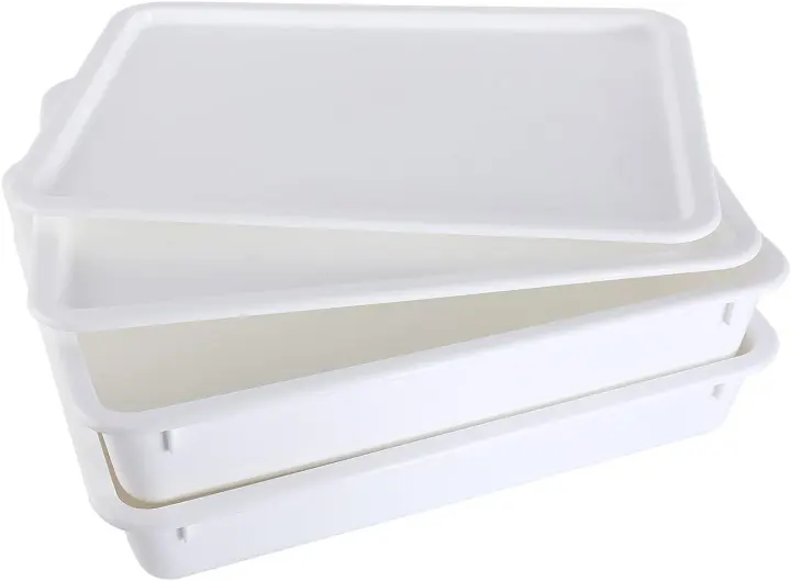 Commercial Pizza Dough Proofing Box — 17.25 x 13 in (2 Trays & Lids)