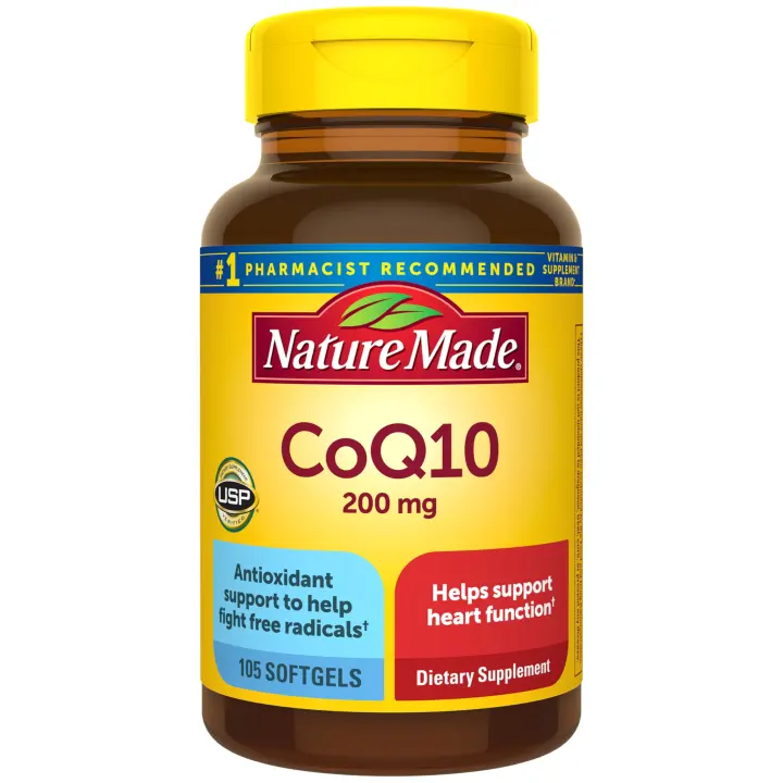 CoQ10 200 mg Softgels — 105-Count Heart Health Supplement