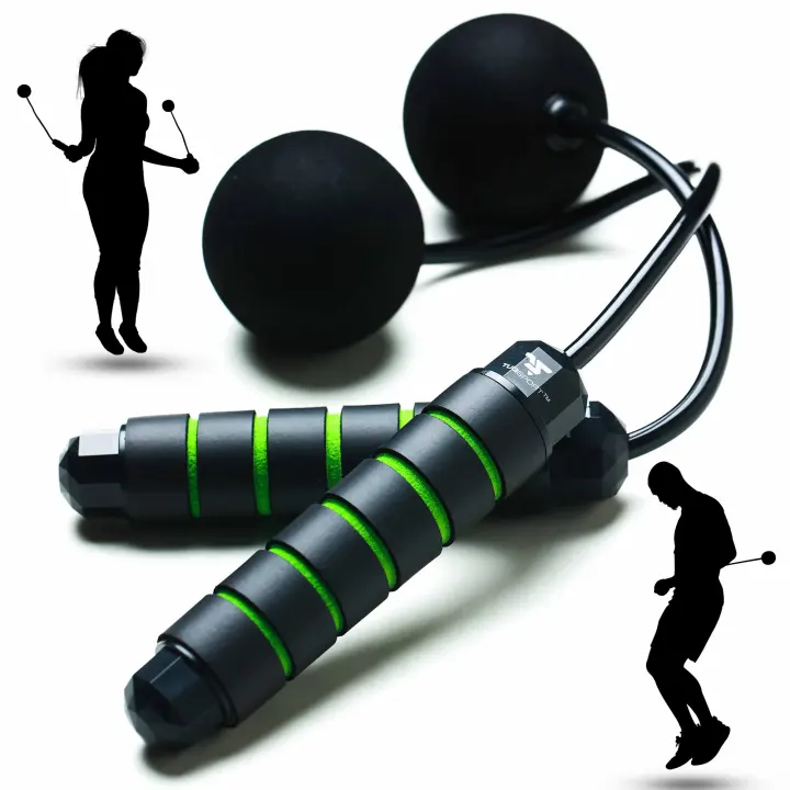 Cordless Weighted Ropeless Jump Rope — Adjustable Fitness Trainer