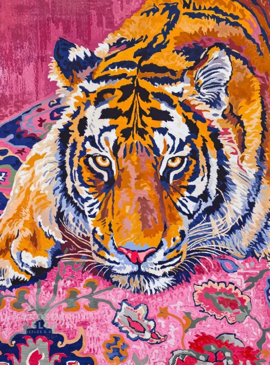 Cross & Glory 1000-Piece Jigsaw Puzzle — Bohemian Tiger Tapestry