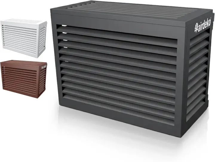 Decorative Aluminum Mini Split AC Condenser Cover — Outdoor Protection