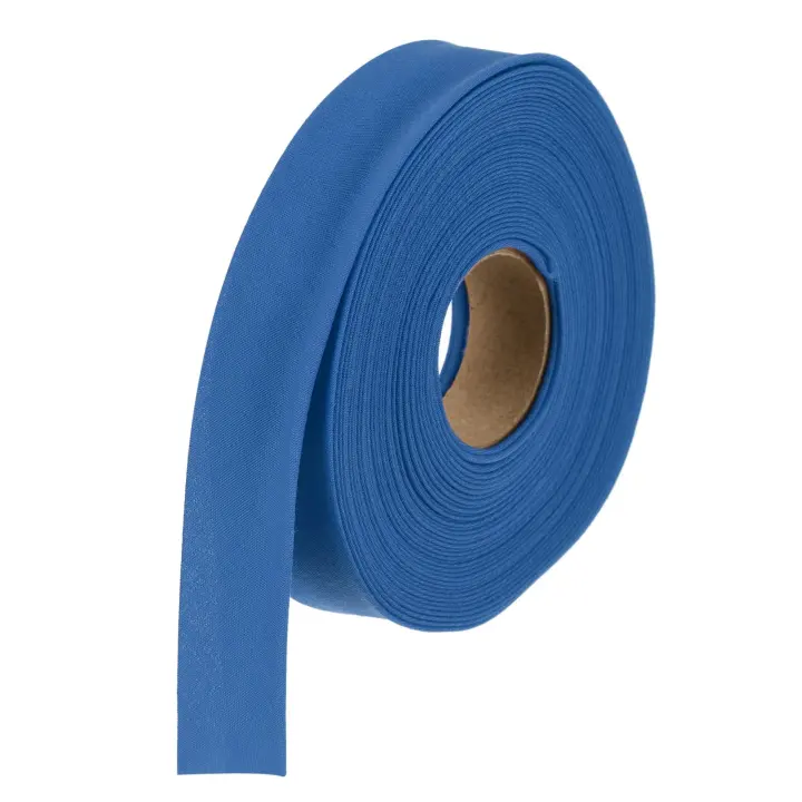 Double-Fold Bias Tape 1" x 10 yd — Dark Blue Polyester/Cotton