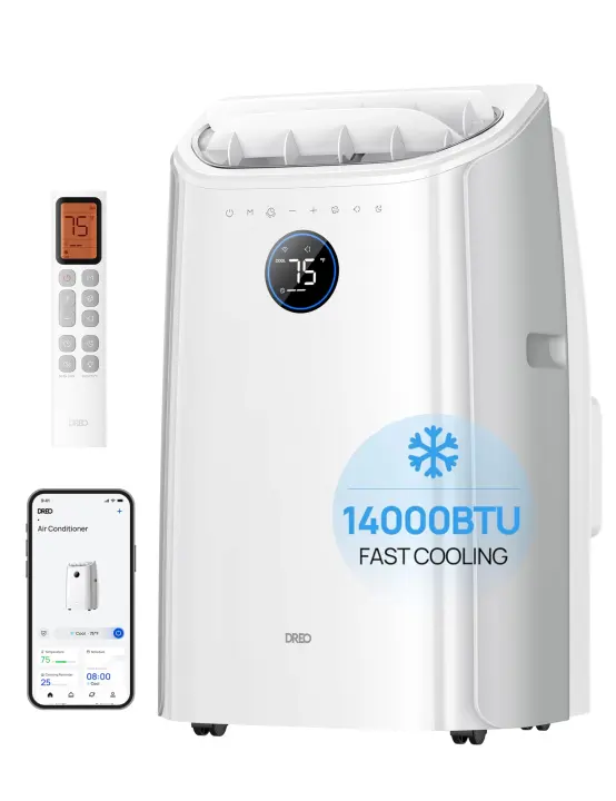 DREO 516S Portable Air Conditioner — 14,000 BTU Cooling Unit