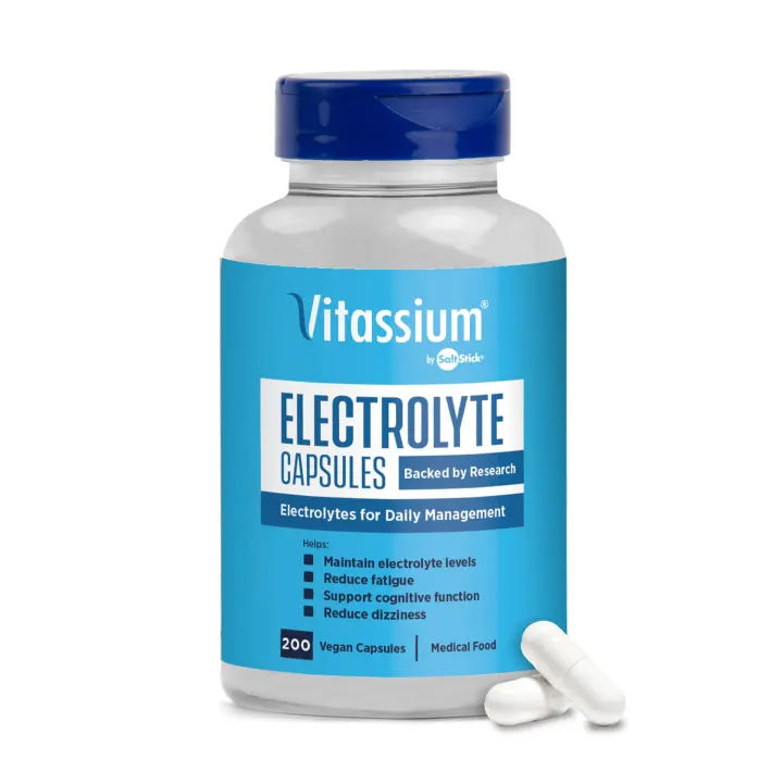 Electrolyte Salt Capsules for POTS — 200-Count High-Sodium Formula