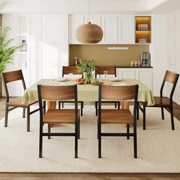Feonase Set of 6 Modern Ergonomic Dining Chairs