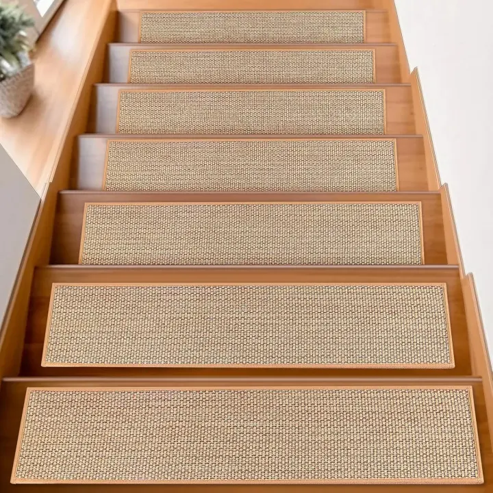 FlowaFoli Non-Slip Stair Treads for Wood Steps — 15 Pack (8 x 30 in)