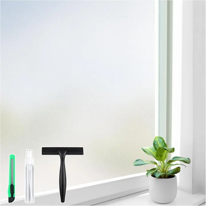 Frosted Static-Cling Window Privacy Film with Application Kit