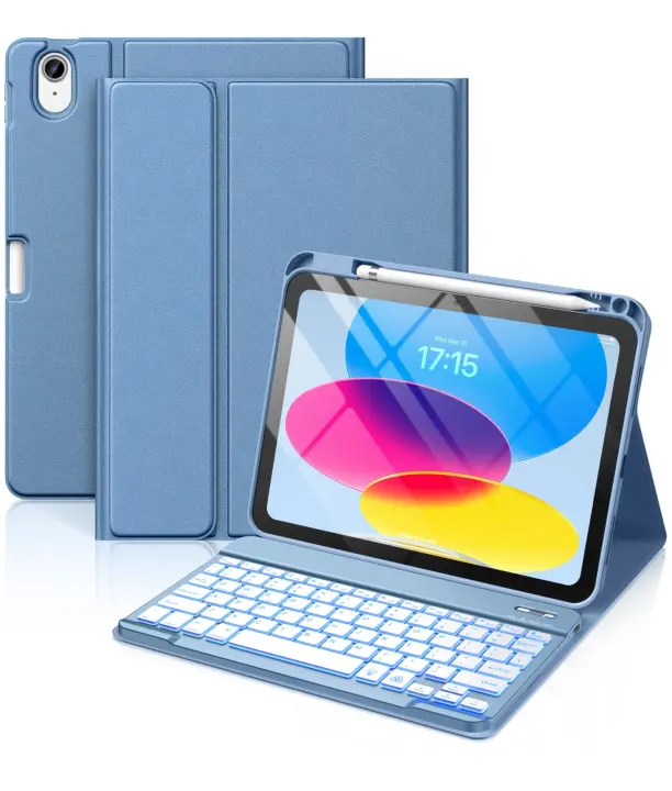 Hamile Detachable Backlit Keyboard Case for iPad A16 11"/10.9"
