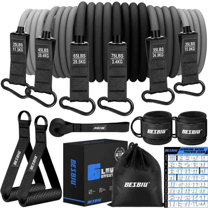 Heavy Resistance Bands Set for Home Strength Training