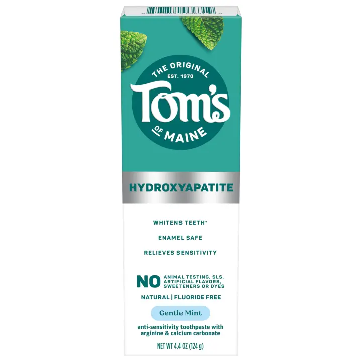 Hydroxyapatite Toothpaste, Gentle Mint — Fluoride-Free Sensitivity Care (4.4 oz)