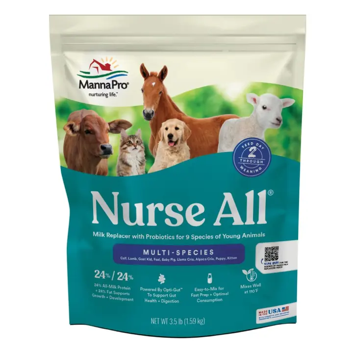 Multi‑Species Milk Replacer Powder — 3.5 lb Complete Nutrition