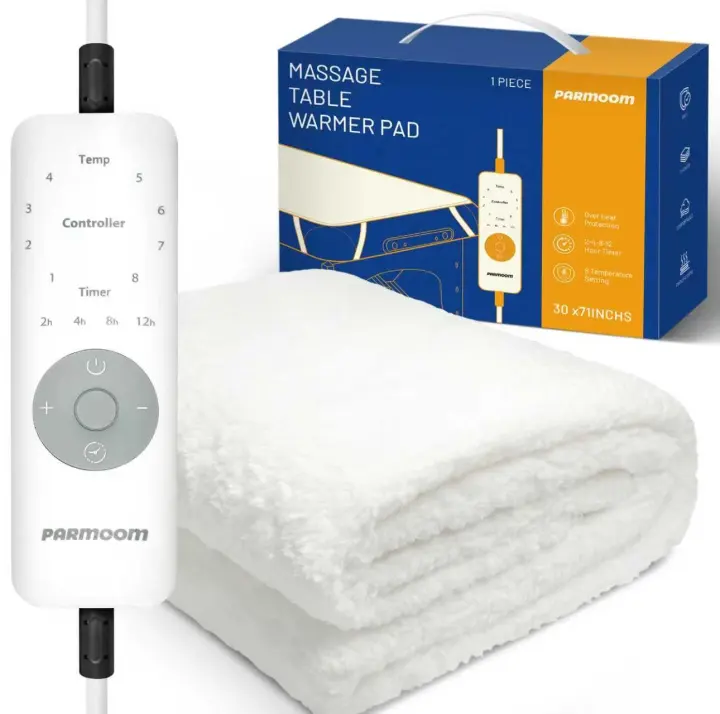 PARMOOM Heated Massage Table Pad — Professional Spa Bed Warmer
