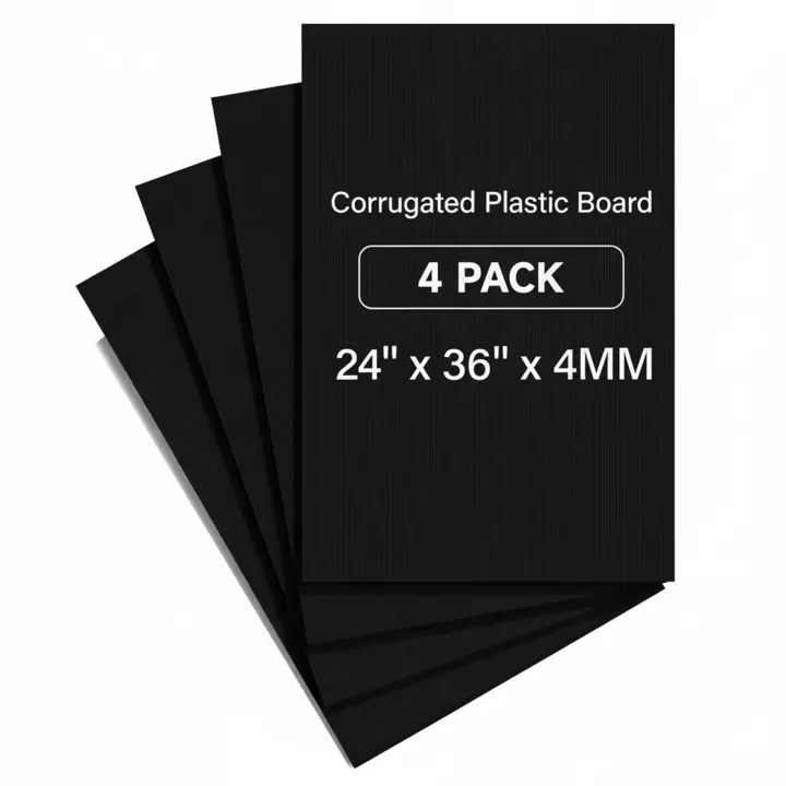 PEKGRIL 24" x 36" Corrugated Plastic Poster Boards — 4 Pack