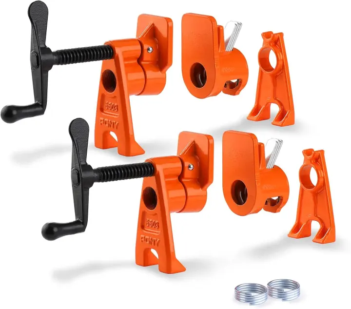 PONY 55 Pro 2-Pack 3/4-Inch Heavy-Duty Pipe Clamps