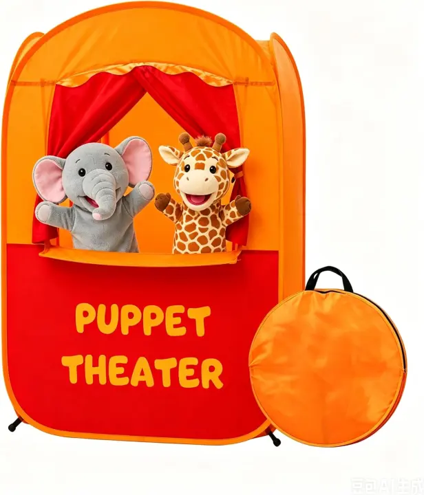 Pop-Up Puppet Theater for Kids — Portable Stage for Story Play