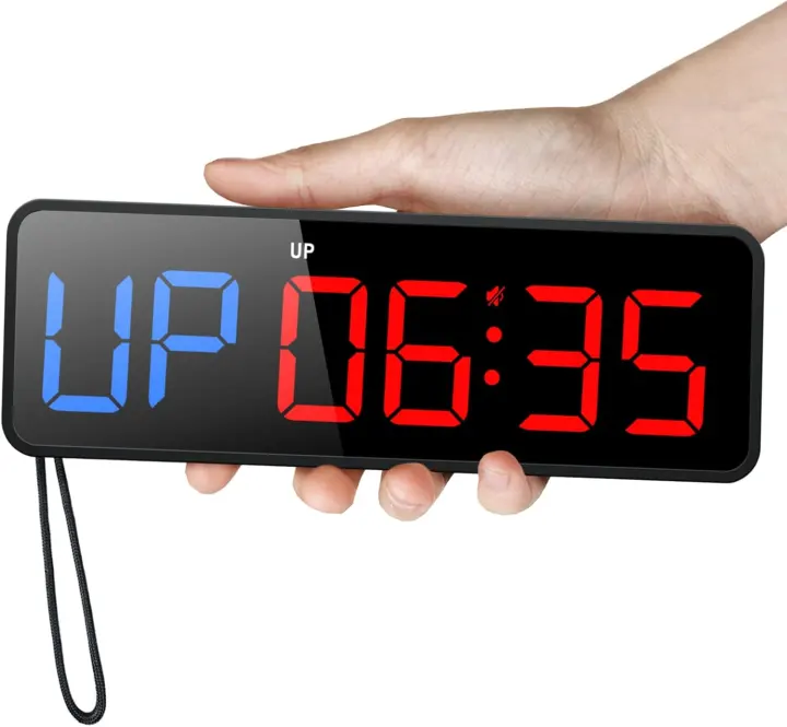 Portable Gym Timer Clock with Strong Magnet and Remote Control