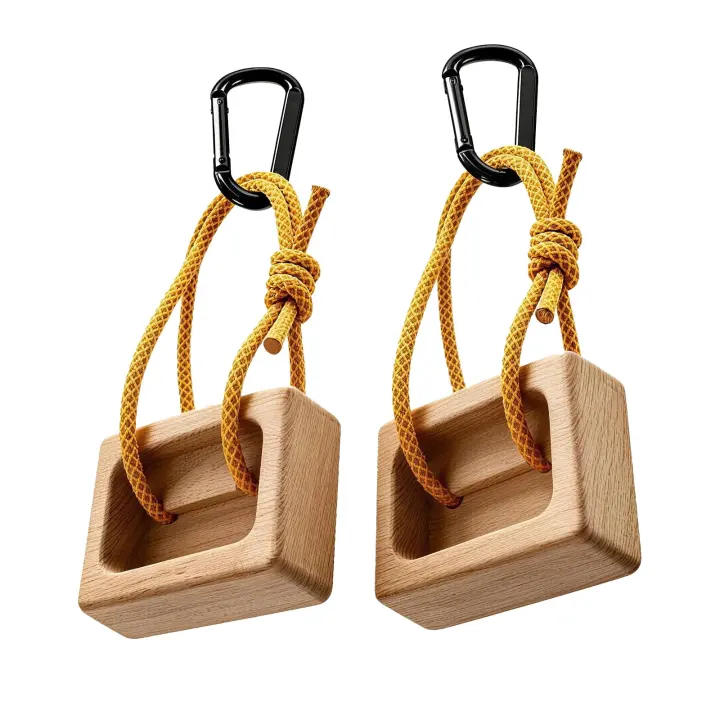 Portable Wooden Hangboard & Pinch Block Pair for Climbing Training
