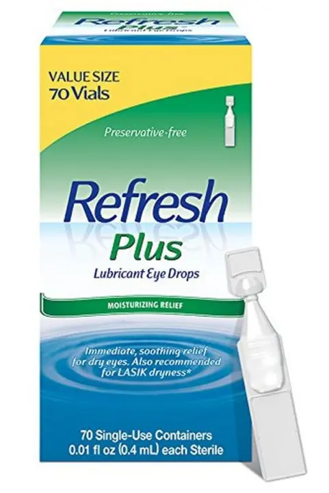 Preservative-Free Lubricant Eye Drops — 70 Single-Use Vials (0.4 mL)
