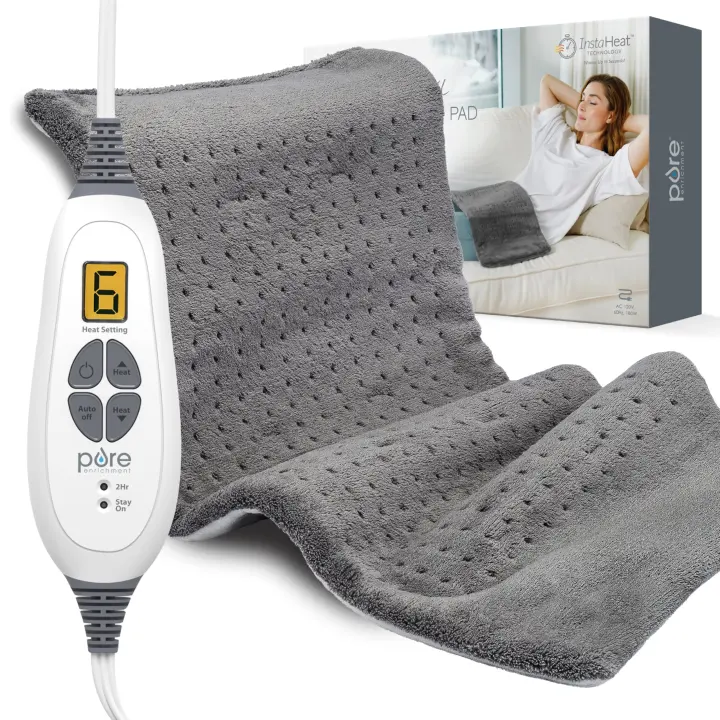 PureRelief XL Electric Heating Pad — 12 x 24 in. Therapeutic Pad