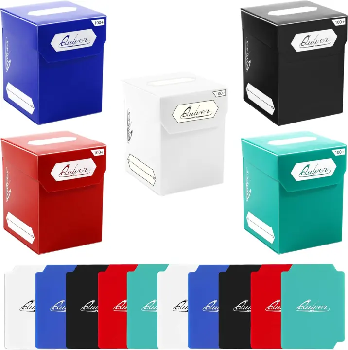 Quiver Time — Pack of 5 TCG Deck Boxes (100+ Capacity)