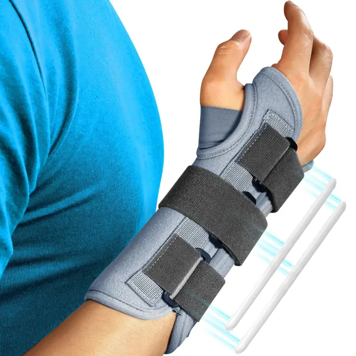 Right-Hand Wrist Brace Night Splint for Carpal Tunnel — S/M, Metal Splint
