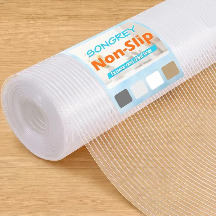 Songrey Clear Waterproof Shelf & Drawer Liner — 12in x 10ft (EVA)