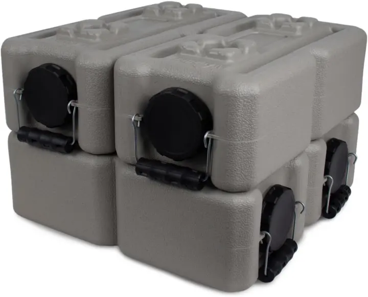 Stackable 3.5-Gallon Water Storage Bricks — 4-Pack