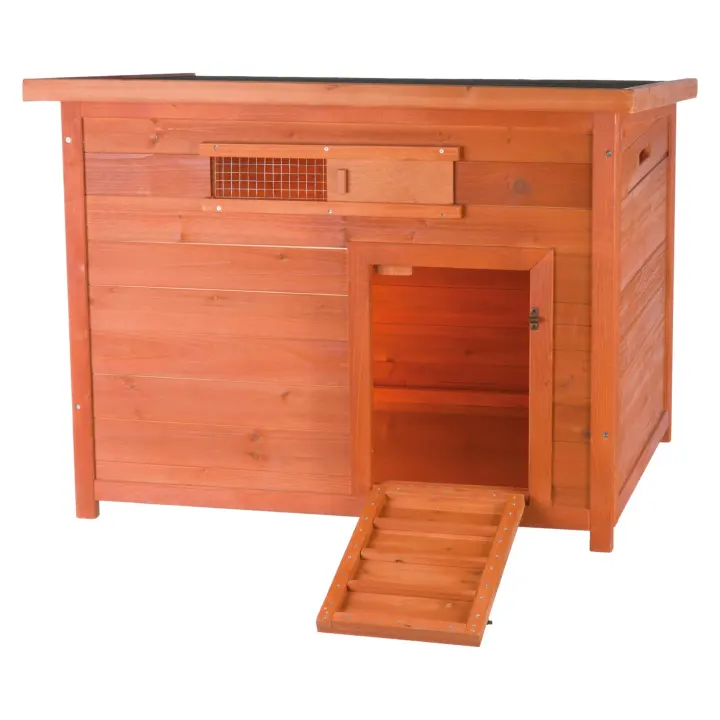 TRIXIE Natura Portable Wooden Duck Coop — Brown Duck House