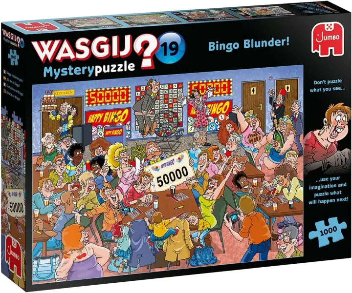 Wasgij Retro Mystery 19 — Bingo Blunder! 1,000-Piece Jigsaw Puzzle