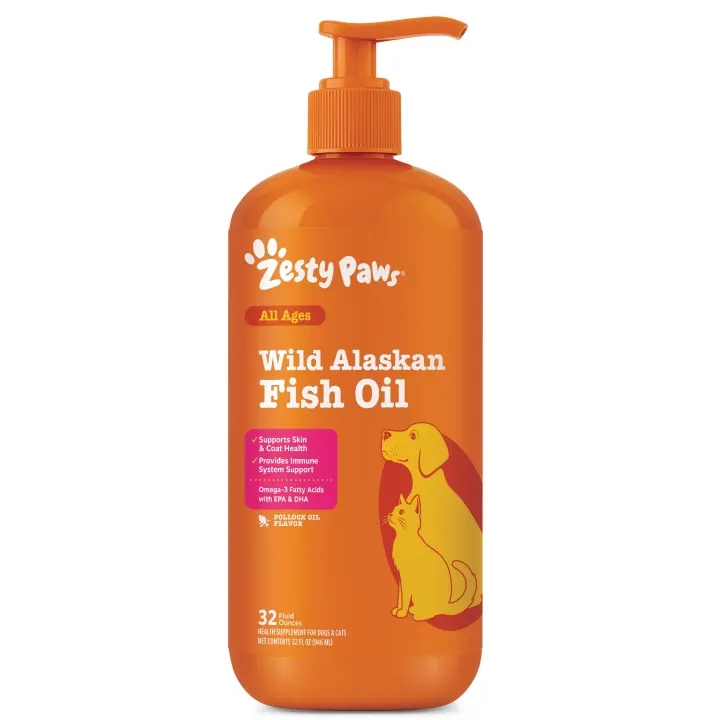 Wild Alaskan Fish Oil for Dogs & Cats — 32 oz Omega‑3 Liquid