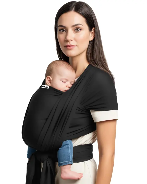 Yolay Soft Baby Wrap Carrier — Adjustable Hands-Free Sling (Newborn–Toddler)